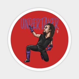 Undertaker Cartoon Magnet